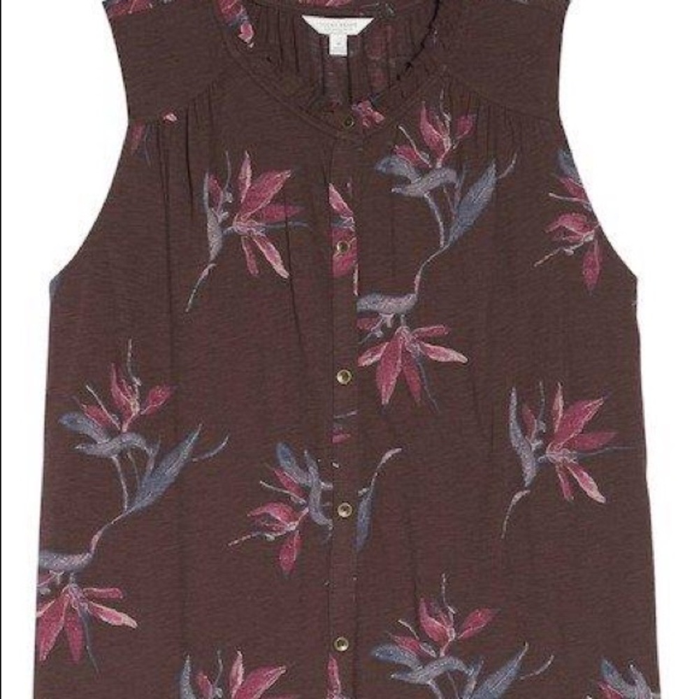 NWT Lucky Brand Floral (Plus Size) Blouse - Picture 7 of 7